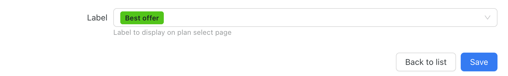 Data plan labels assign