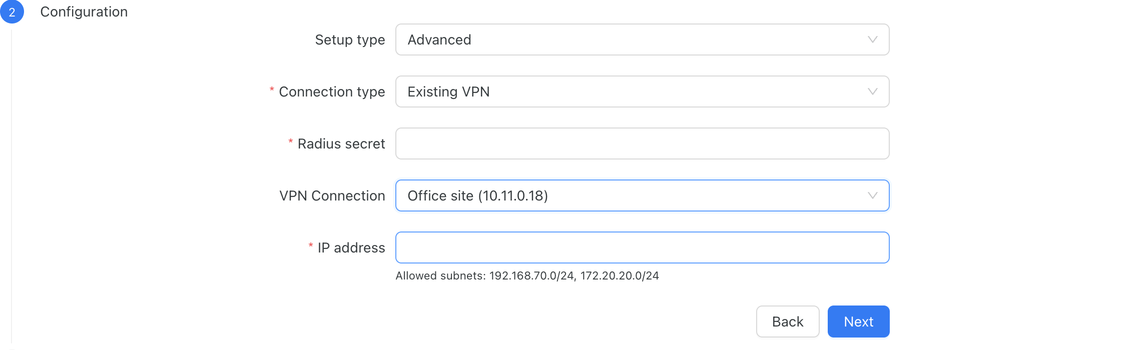 Hotspot sharing an existing VPN connection