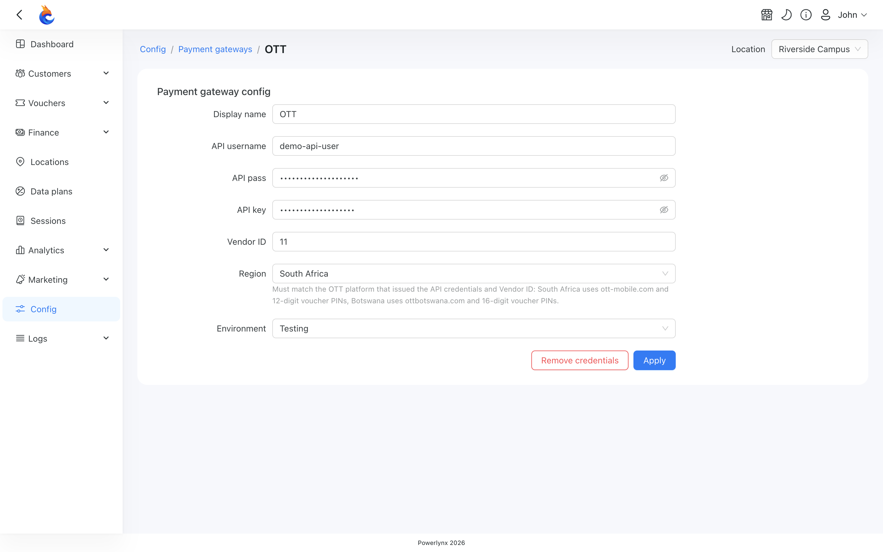 OTT config