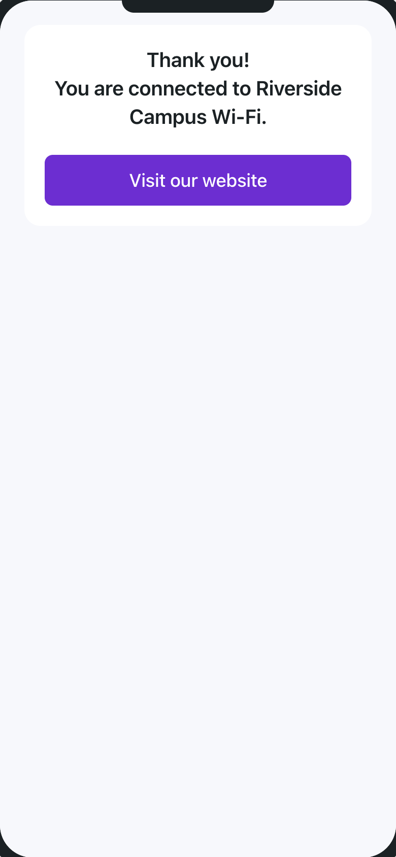 UJ status page example