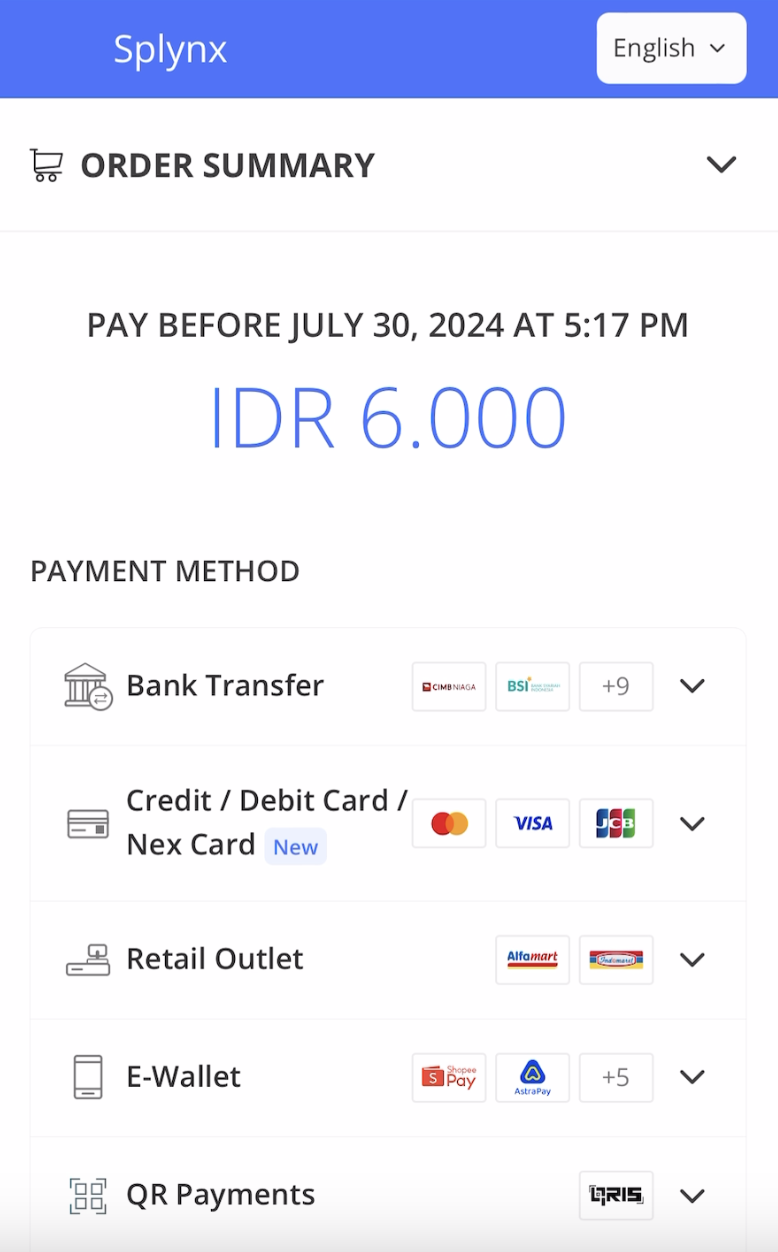 Xendit payment